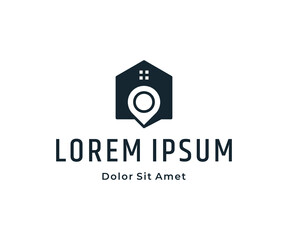 Point home logo design vector template