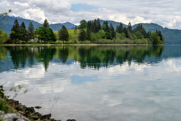 Spiegelung am Walchensee