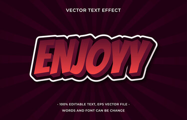 Enjoyy editable text effect