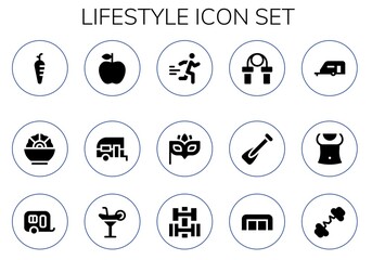 lifestyle icon set