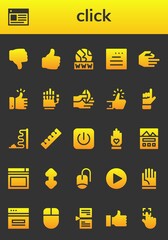 click icon set