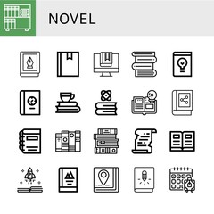 novel simple icons set
