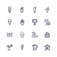 Editable 16 shake icons for web and mobile