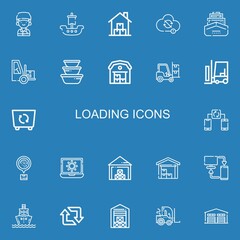 Editable 22 loading icons for web and mobile