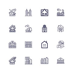 Editable 16 property icons for web and mobile