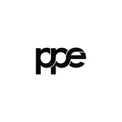 ppe letter original monogram logo design