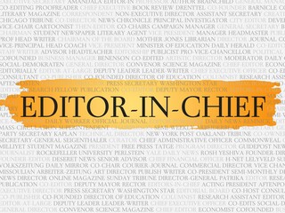 editor-in-chief - obrazy, fototapety, plakaty