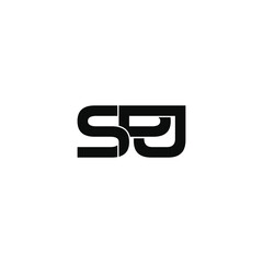 spj letter original monogram logo design