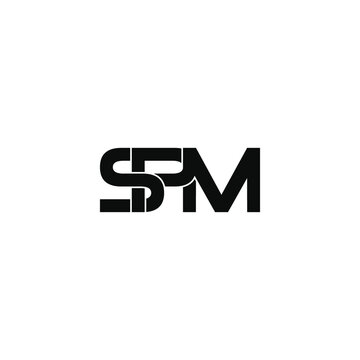spm letter original monogram logo design