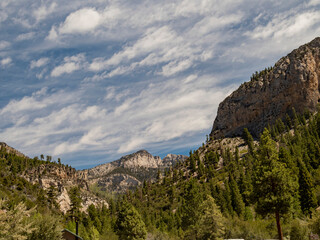 Sunny view of the Mary Jane Falls Trail
