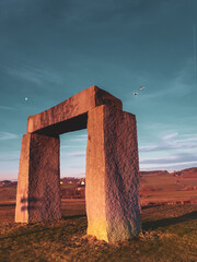 the monument valley , little stone henge in the bavarian forest