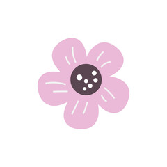 Floral nature icon decorative element vector design