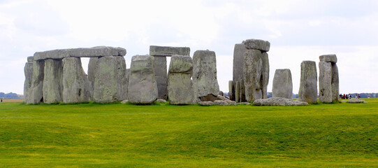 The pre-historic stone formations of Stonehenge,  Wiltshire, England