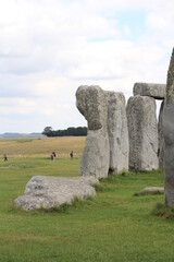 The pre-historic stone formations of Stonehenge,  Wiltshire, England