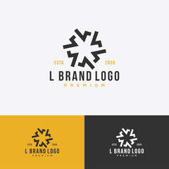 l monogram premium logo boutique