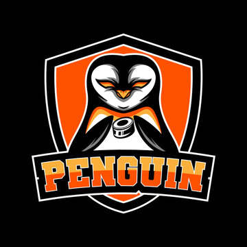 penguin hockey team mascot logo