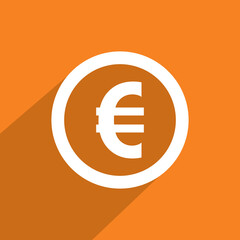 Euro currency icon, Financial icon vector