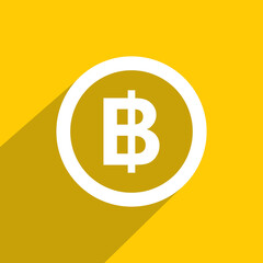 Baht currency icon, Financial icon vector