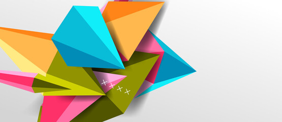 Trendy simple triangle abstract background, dynamic motion concept. Vector Illustration For Wallpaper, Banner, Background, Card, Book Illustration, landing page