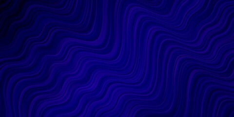 Dark Purple vector texture with wry lines. Abstract gradient illustration with wry lines. Pattern for commercials, ads.