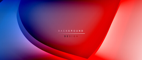 Fluid gradient waves with shadow lines and glowing light effect, modern flowing motion abstract background for cover, placards, poster, banner or flyer