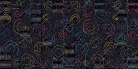 3d digital wall tiles background design for bathroom wallpaper design