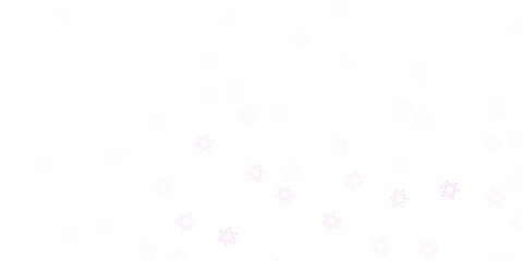 Light pink, yellow vector texture with disease symbols.