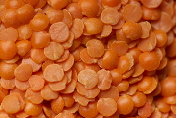 Lentil Seed or Masoor dal in a bowl