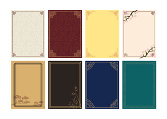 中国　フレーム　飾り枠　セット