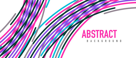 Аbstract moving colorful lines vector backgrounds for cover, placard, poster, banner or flyer