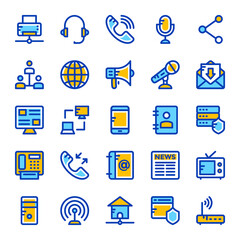 Network and Communication Vector Icons 1