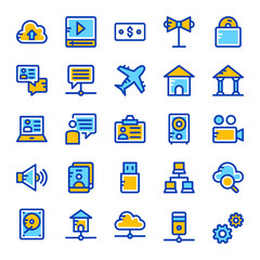 Network and Communication Vector Icons 4