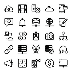 Network and Communication Vector Icons 2