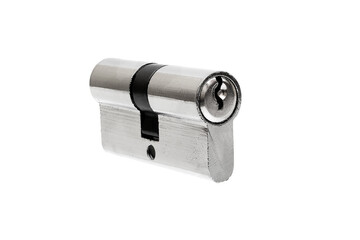 pin tumbler of cylinder lock internal mechanism isolated on white background