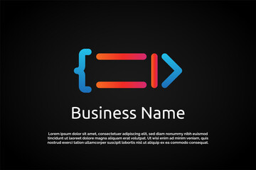 Bullet Coding Digital Logo Template