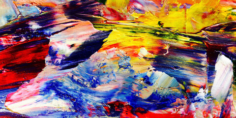 Colorful abstract background wallpaper. Modern motif visual art.  Mixtures of oil paint. Trendy...