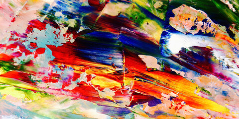 Colorful abstract background wallpaper. Modern motif visual art.  Mixtures of oil paint. Trendy...