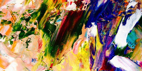 Colorful abstract background wallpaper. Modern motif visual art.  Mixtures of oil paint. Trendy...