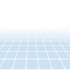 Blue tile floor for bathroom, toilet, kitchen or swimming pool. Square mosaic surface, rectangle tiles in perspective grid