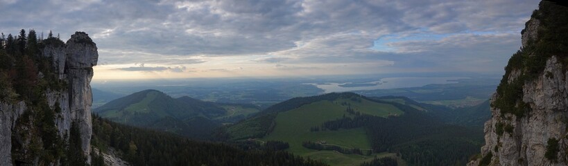Obraz premium Abendstimmung an der Gederer Wand