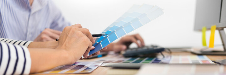 designer graphic creative creativity working together coloring using graphics tablet