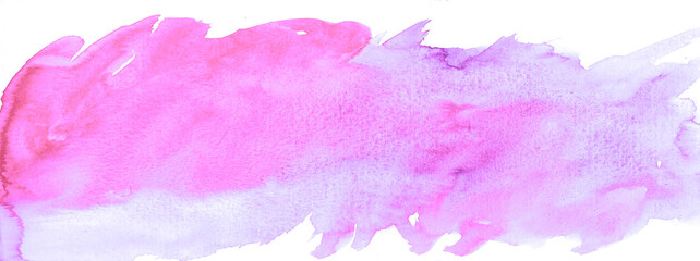 Illustration of beautiful watercolor pink banner background