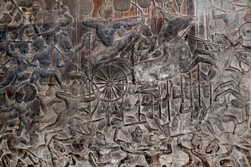 bas relief angkor wat
