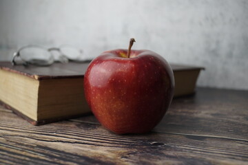 apple and book