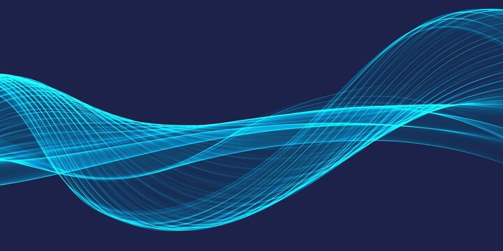 Color light blue abstract waves design © gojalia