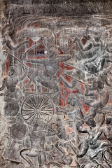 bas relief angkor wat