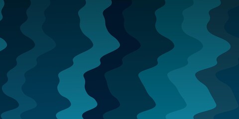 Dark BLUE vector template with lines. Abstract illustration with gradient bows. Pattern for websites, landing pages.