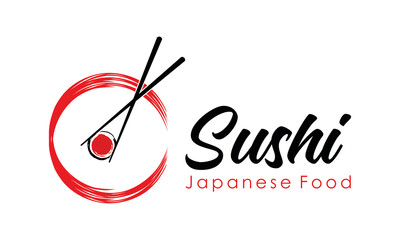Japanese Sushi Seafood logo design inspiration