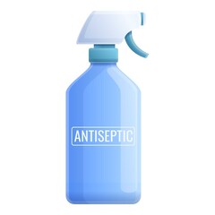 Antiseptic spray icon. Cartoon of antiseptic spray vector icon for web design isolated on white background
