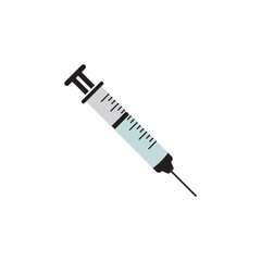 Syringe injection icon vector template